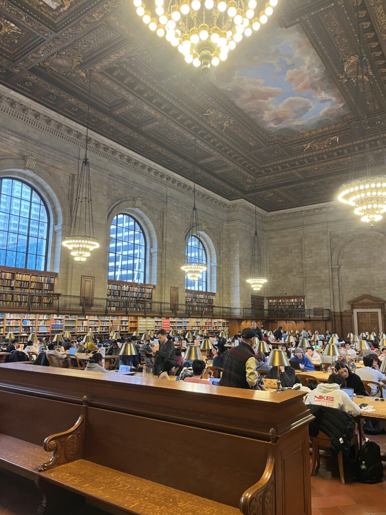 ニューヨーク公共図書館のローズリーディングルーム