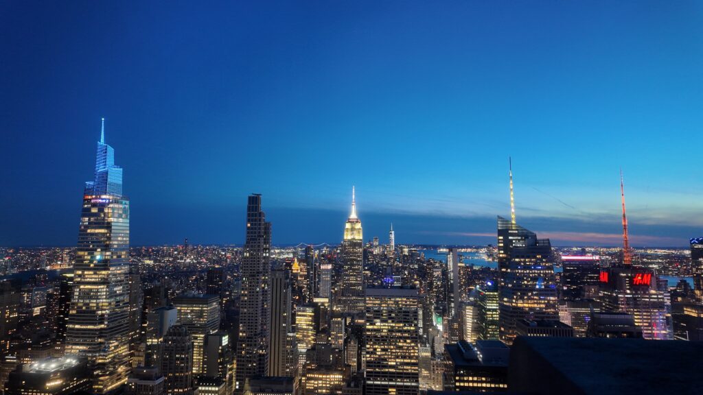 トップ・オブ・ザ・ロックの夜景